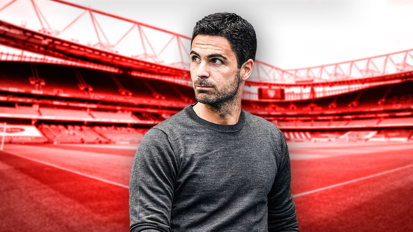 Mikel Arteta, pelatih Arsenal(Foto Skysports).