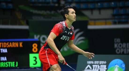 Jonatan Christie meraih final Korea Open 2022 (Foto PBSI). 