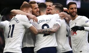 Selebrasi skuad Tottenham Hotspur (Foto Tottenhamhotspur.com).