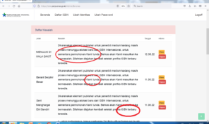 isbn sementara ditunda