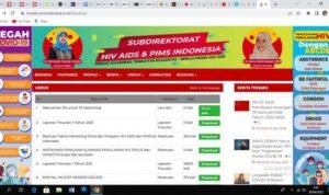 tampilan situs aids kemenkes