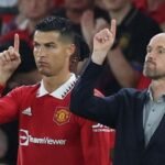 Ronaldo dan Erik ten Hag (Foto-Reuters/Phil Noble.)