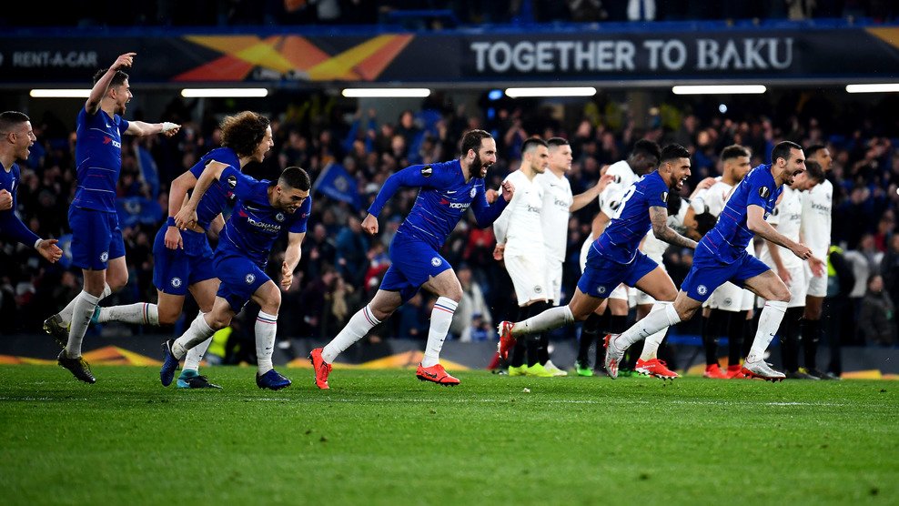 Chelsea selebrasi (Foto UEFA.com)