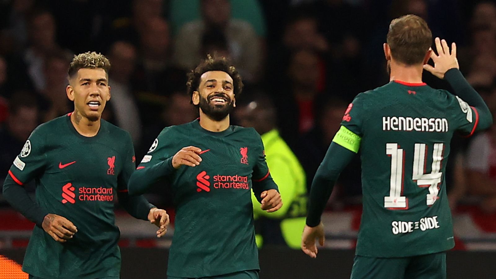 Liverpool dan selebrasi Mohamed Salah (Foto Skysports).