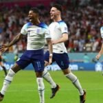 Marcus Rashford mencetak dua gol dalam laga Wales vs Inggris (Foto Reuters/Hannah McKay).