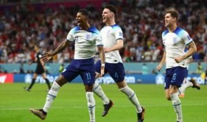 Marcus Rashford mencetak dua gol dalam laga Wales vs Inggris (Foto Reuters/Hannah McKay).