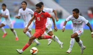 Timnas Garuda beraksi (Foto Antara/Zabur Karuru).
