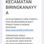 Formulir pendaftaran gerak jalan sehat (repro.Nur Terbit)
