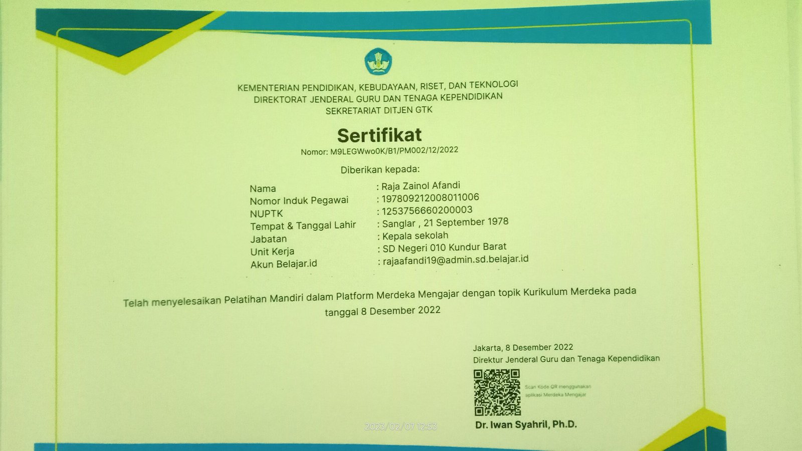 Memaknai Diri Sebagai Pembelajar