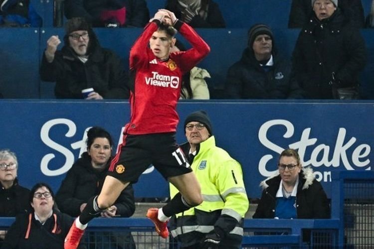 Alejandro Garnacho AFP Paul Ellis