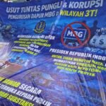 Spanduk yang di Bentangkan Pendemo di Depan Kantor BGN (Sumber: Dokpri)
