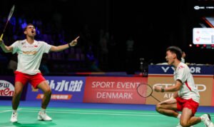 (Pasangan dadakan Fajar Alfian/Nikolaus Joaquin Dok: bwfthomasubercups.bwfbadminton.com)