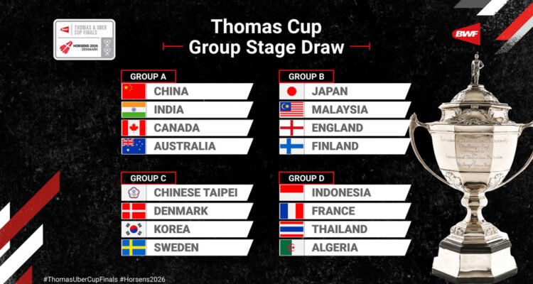 (Pembagian Group Piala Thomas Dok: bwfthomasubercups.bwfbadminton.com)