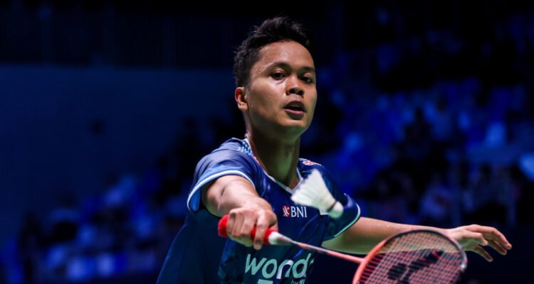 (Anthony Sinisuka Ginting/penentu kemenangan bagi Indonesia Dok: bwfthomasubercups.bwfbadminton.com)