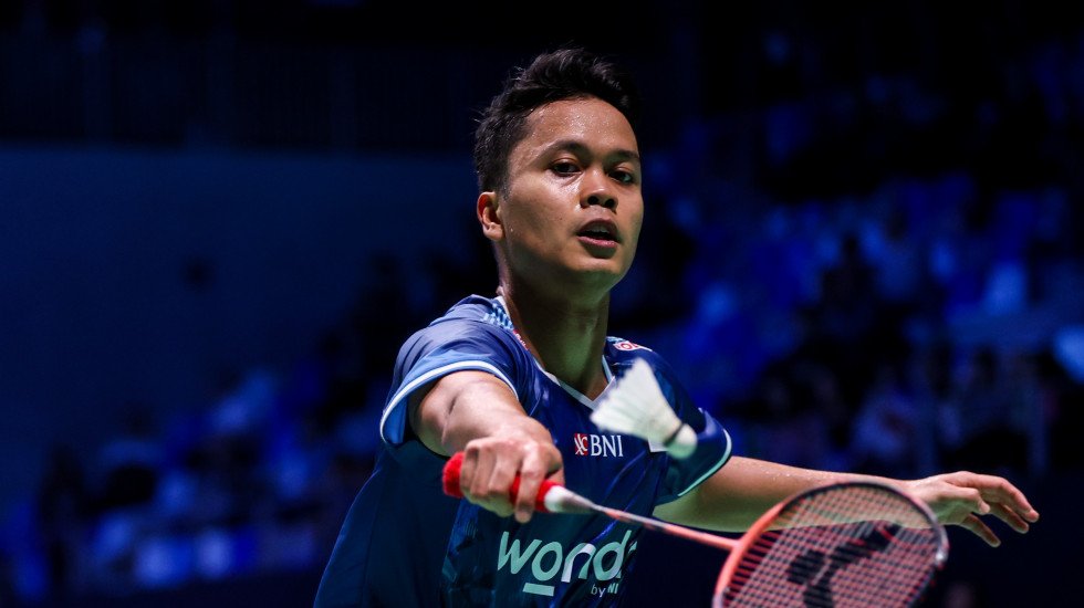 (Anthony Sinisuka Ginting/penentu kemenangan bagi Indonesia Dok: bwfthomasubercups.bwfbadminton.com)