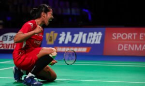 (Ester Nurumi Tri Wardoyo/Penentu Kemenangan Indonesia Dok: bwfthomasubercups.bwfbadminton.com)