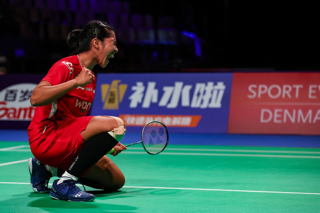 (Ester Nurumi Tri Wardoyo/Penentu Kemenangan Indonesia Dok: bwfthomasubercups.bwfbadminton.com)