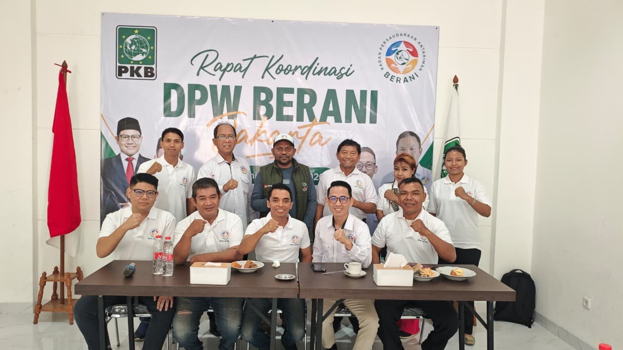 Foto Bersama Pimpinan DPC dan DPW BERANI Jakarta dalam Rakor DPW BERANI Jakarta (Sumber: Dokpri)