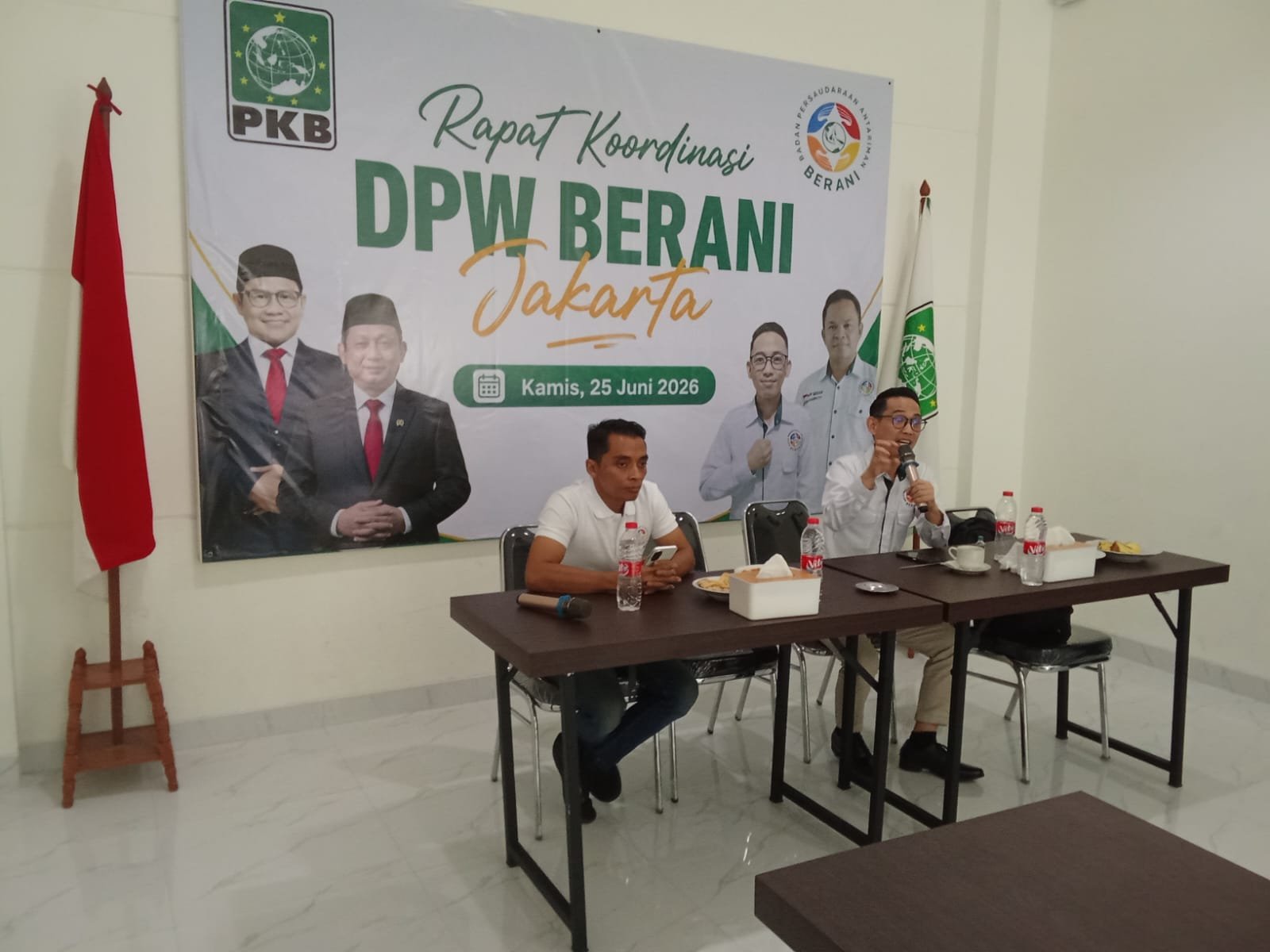 Pimpinan DPW BERANI Jakarta Memimpin Rakor DPW (Sumber: Dokpri)