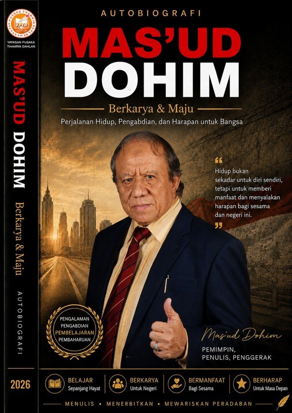 Cover Autobiografi Dohim Autobiografi Mas’ud Dohim Berkarya & Maju: Perjalanan Hidup,