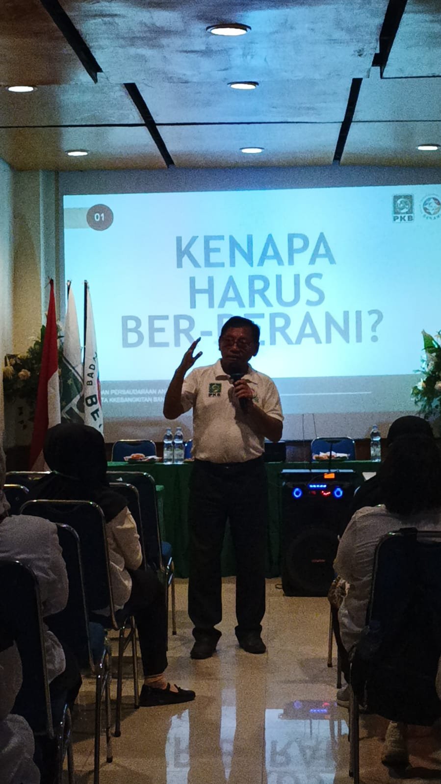 Materi pertama bertajuk “Mengapa Harus Ber-BERANI”
